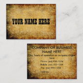 Altes Pergament ~ Visitenkarte (Vorne/Hinten)