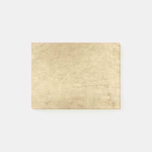 Altes Pergamentpapier Post-it Klebezettel (Vorderseite)