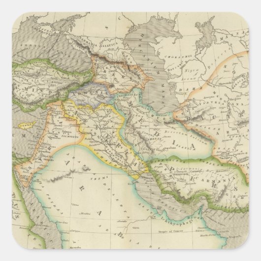 Altes Persisches Reich Quadratischer Aufkleber (Vorderseite)