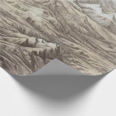 Altes Peru-Gebirge Karte (1865)  Geschenkpapier (Ecke)