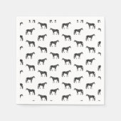 Altes Pferdemuster CUSTOM BG FARBE Serviette (Vorderseite)