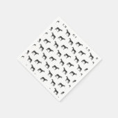 Altes Pferdemuster CUSTOM BG FARBE Serviette (Ecke)