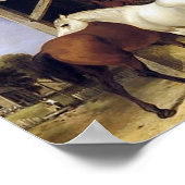 Altes Pferdeposter Poster (Ecke)