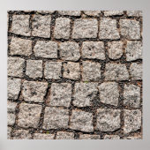 Altes Pflastersteingebäude an der Straße, anc Poster (Vorne)