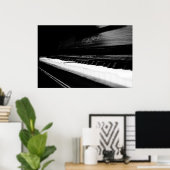 Altes Piano Poster (Heimbüro)