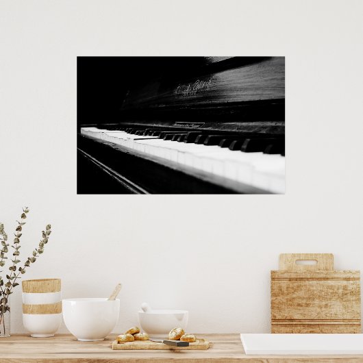 Altes Piano Poster (Küche)