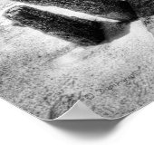 Altes Pier Schwarz-Weiß-Foto Poster (Ecke)