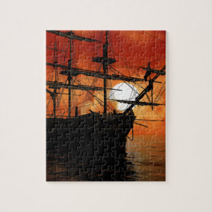 Altes Piratenschiff Puzzle
