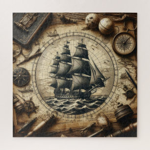 Altes Piratensegelschiff 4 Puzzle