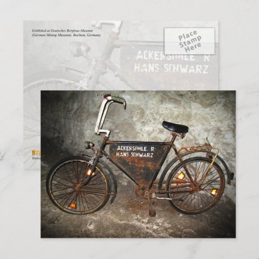 Altes Pit Bicycle Postkarte (Vorne/Hinten)