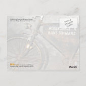 Altes Pit Bicycle Postkarte (Rückseite)