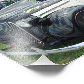 Altes Polizeiauto Fotodruck (Ecke)