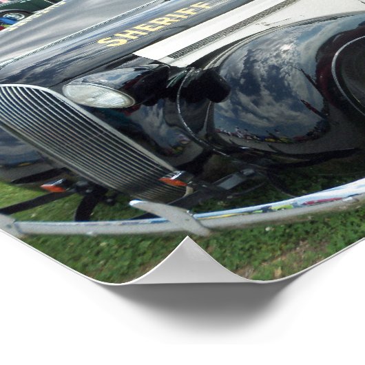 Altes Polizeiauto Poster (Ecke)