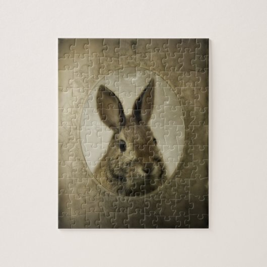 Altes Portrait eines Hasses Puzzle (Vertikal)