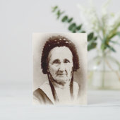 Altes Portrait Großmutter Postkarte (Stehend Vorderseite)