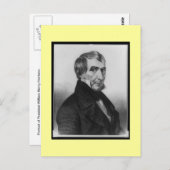 Altes Portrait, William Henry Harrison Postkarte (Vorne/Hinten)