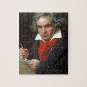 Altes Porträt des Komponisten Ludwig von Beethoven Puzzle