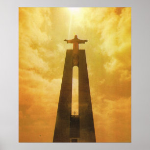Altes Postugal, Lissabon, Christo-Rei-Kirche Poster