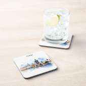 Altes Prag, Karlsbrücke Wasserfarbe Getränkeuntersetzer (Rechte Seite)