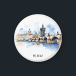 Altes Prag, Karlsbrücke Wasserfarbe Magnet<br><div class="desc">Altes Prag,  Karlsbrücke Wasserfarbe - Magnet</div>