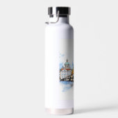 Altes Prag, Karlsbrücke Wasserfarbe Trinkflasche (Rechts)