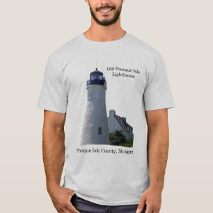 Altes Presque Insel-Leuchtturm-Shirtlicht T-Shirt