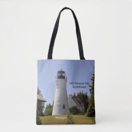 Altes Presque Isle Lighthouse auf der ganzen Tasch Tasche
