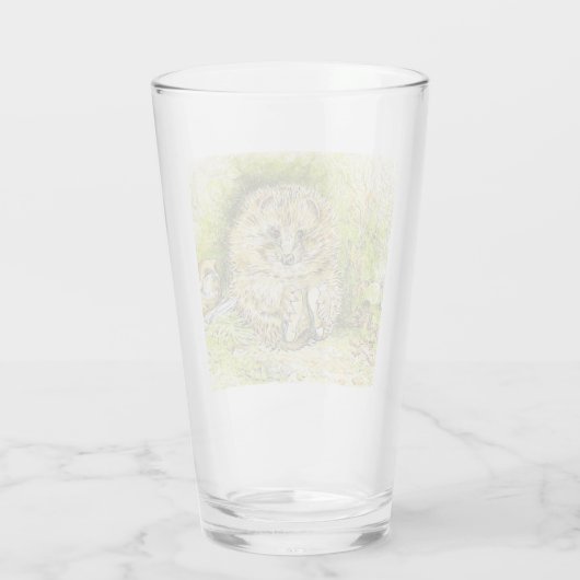 Altes Prickly Button (Igel) (von Beatrix Potter) Glas (Rückseite)