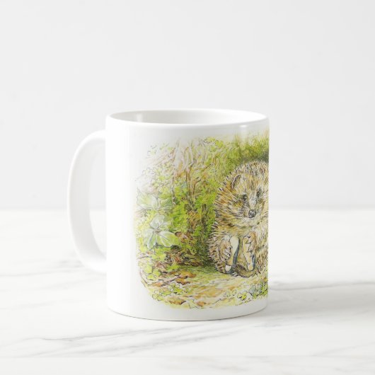 Altes Prickly Button (Igel) (von Beatrix Potter) Kaffeetasse (Vorderseite Links)