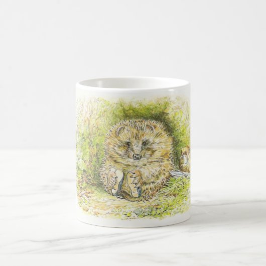 Altes Prickly Button (Igel) (von Beatrix Potter) Kaffeetasse (Mittel)