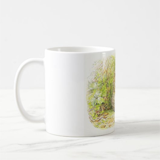 Altes Prickly Button (Igel) (von Beatrix Potter) Kaffeetasse (Links)