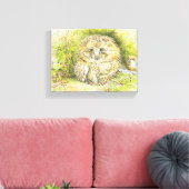 Altes Prickly Button (Igel) (von Beatrix Potter) Leinwanddruck (Insitu (Wohnzimmer))