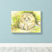 Altes Prickly Button (Igel) (von Beatrix Potter) Leinwanddruck (Insitu (Holzboden))