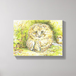 Altes Prickly Button (Igel) (von Beatrix Potter) Leinwanddruck