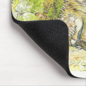 Altes Prickly Button (Igel) (von Beatrix Potter) Mousepad (Ecke)
