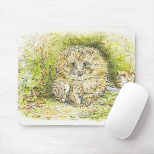 Altes Prickly Button (Igel) (von Beatrix Potter) Mousepad (Mit Mouse)