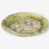 Altes Prickly Button (Igel) (von Beatrix Potter) Pappteller (Schrägansicht)