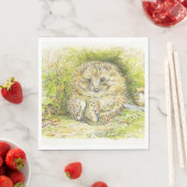 Altes Prickly Button (Igel) (von Beatrix Potter) Serviette (Beispiel)