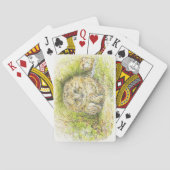 Altes Prickly Button (Igel) (von Beatrix Potter) Spielkarten (Rückseite)