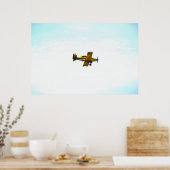 Altes Propeller-Flugzeug im Sky Art Poster (Küche)