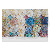 Altes Quilt-Muster zum Geburtstag (Vorderseite (Horizontal))