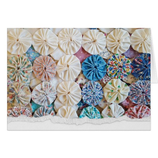 Altes Quilt-Muster zum Geburtstag (Vorderseite (Horizontal))