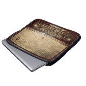 Altes Radio Laptopschutzhülle (Vorne Knopf)