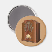 Altes Radio Magnet (Vorderseite/Rückseite)