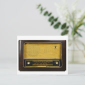 altes Radio Postkarte (Stehend Vorderseite)