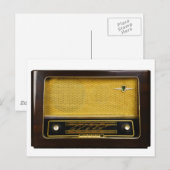 altes Radio Postkarte (Vorne/Hinten)