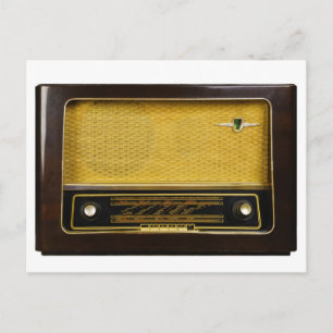altes Radio Postkarte
