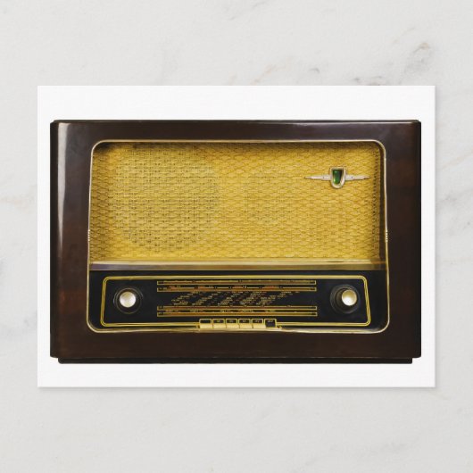 altes Radio Postkarte (Vorderseite)