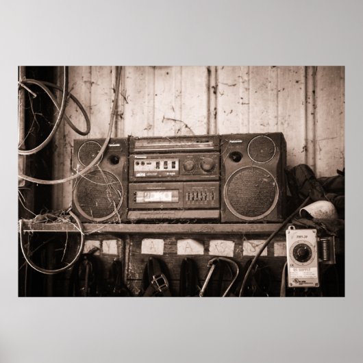 Altes Radio Retro-Poster Poster (Vorne)