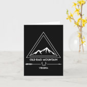Altes Rag Mountain Wandern Camping Vintag Karte (Gelbe Blume)